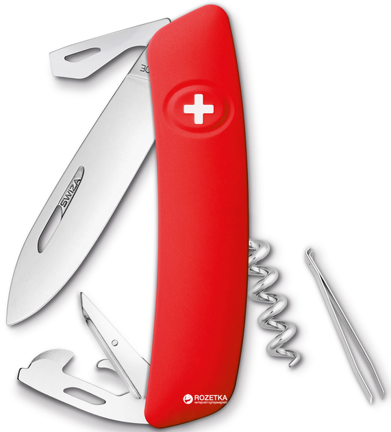 Швейцарський ніж Swiza D03 Red (KNI.0030.1000) - зображення 1