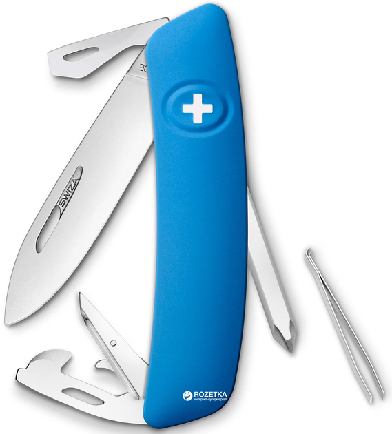 Швейцарский нож Swiza D04 Blue (KNI.0040.1030) - изображение 1