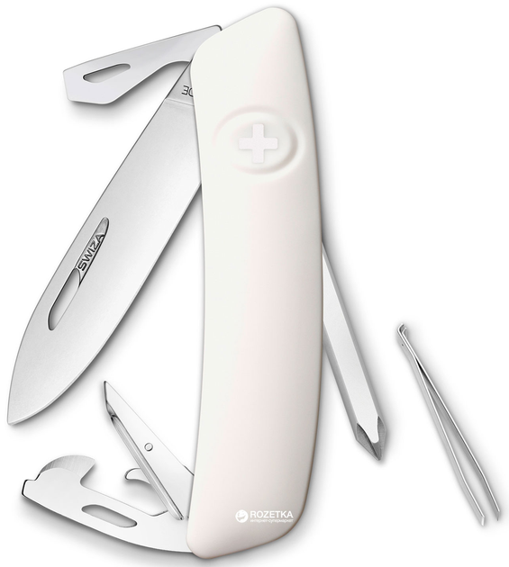 Швейцарский нож Swiza D04 White (KNI.0040.1020) - изображение 1