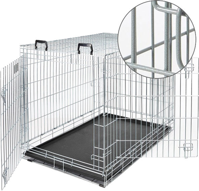 Клетка для собак Savic Dog Residence Large 91х61х71 см, цинк с ...