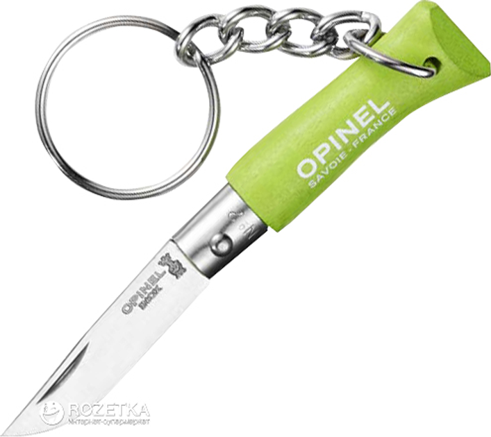 Туристичний ніж Opinel 2VRI Брелок Lime (2046517) - зображення 1