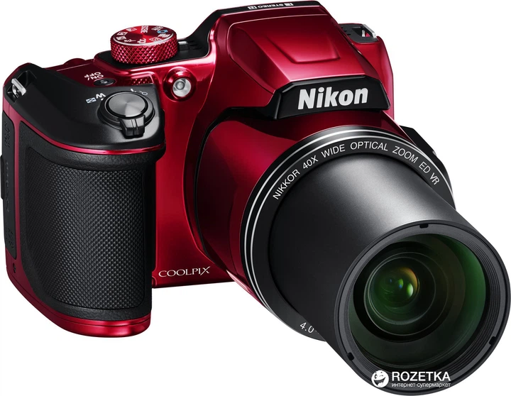 Nikon COOLPIX レッド 7倍ズーム Фотоапарат Nikon Coolpix B500 Red (VNA953E1) купити на ROZETKA
