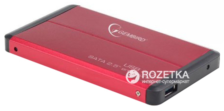 Зовнішній карман Gembird для HDD 2.5" USB 3.0 (EE2-U3S-2-R) – фото ...