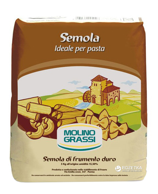 Мука из твердых сортов пшеницы Molino Grassi Semola Per Pasta 1 кг ...