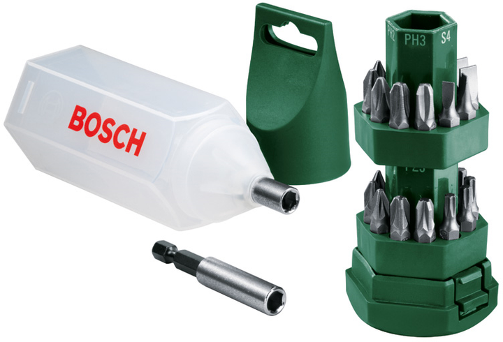 Набір біт Bosch 25 штук з тримачем (2607019503) - зображення 1