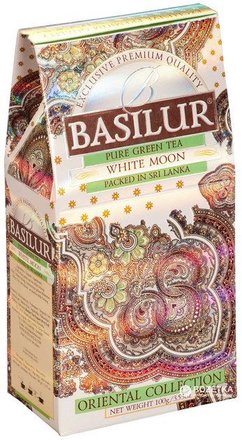 Акція на Чай зелений розсипний Basilur Східна колекція Білий місяць 100 г від Rozetka