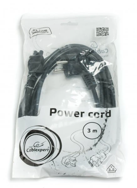 Кабель живлення Cablexpert PC-186-ML12-3M CEE7/17-C5 3 м - зображення 2
