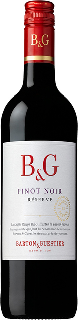 Вино Barton & Guestier Pinot Noir Reserve красное сухое 0.75 л ...