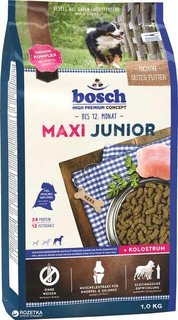 Сухой корм для собак Bosch HPC Maxi Junior 1 кг (4015598012881) – в ...