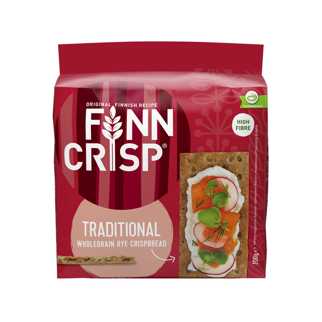 Хлебцы Finn Crisp Traditional ржаные с отрубями 200 г (6410500098270 ...