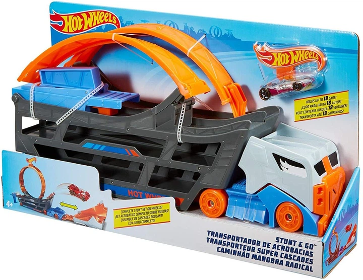 Хот Вилс Автовоз Трек трансформер Трюки и Гонки Hot Wheels Stunt