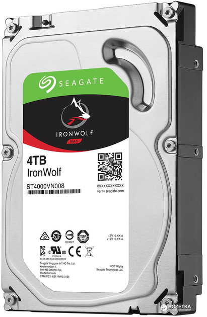 外付けハードディスク・ドライブ seagate ironwolf 4TB Жесткий диск Seagate IronWolf HDD 4TB 5900rpm 64MB
