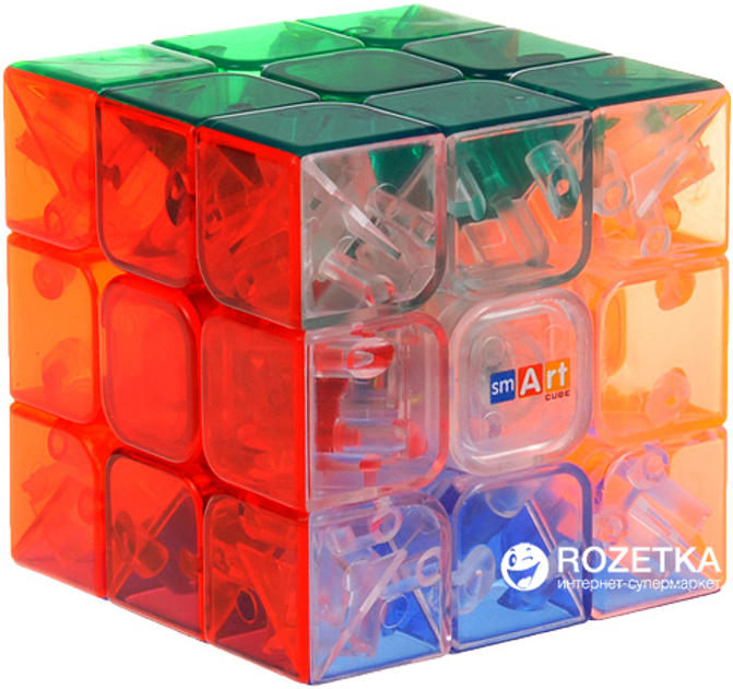 Кубик Рубика Smart Cube 3х3 Фирменный Прозрачный без наклеек (SC304 ...
