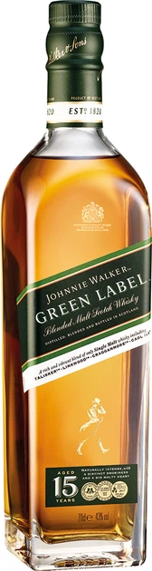 Віскі Johnnie Walker Green label 15 років витримки 0.7 л 43