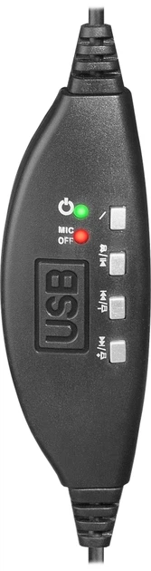 Słuchawki Defender Gryphon 750U USB Czarny (4714033637527) - obraz 4
