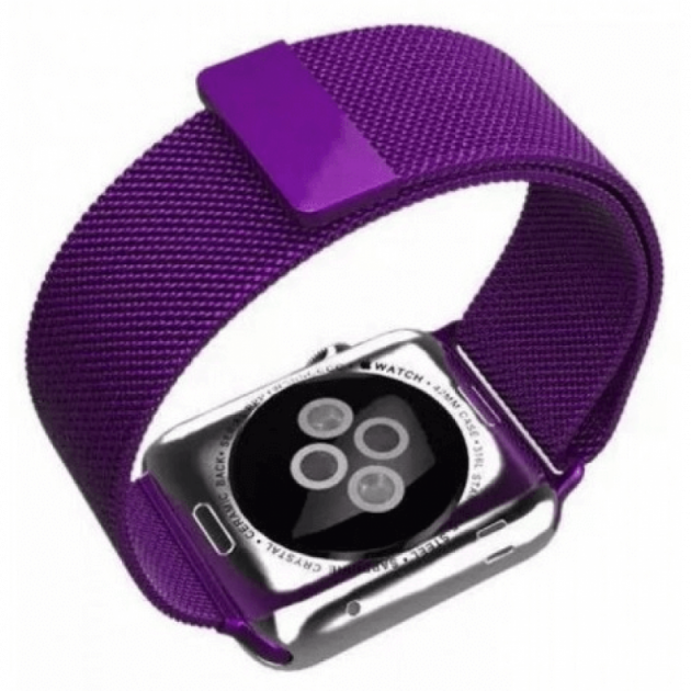 Миланская Петля для Apple Watch 42/44/45/49 мм Фиолетовый - Фото 2 Миланская Петля для Apple Watch 42/44/45/49 мм Фиолетовый - изображение 2