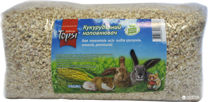 Наполнитель универсальный для грызунов, птиц и рептилий Topsi ...