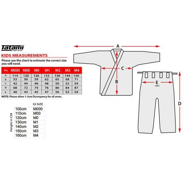 Кимоно детское для Бразильского Джиу-Джитсу Tatami Fightwear Kids