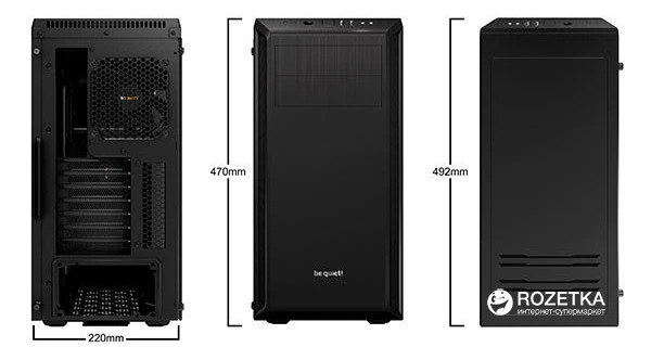 Obudowa be quiet! Pure Base 600 Window Black (BGW21) - Zdjęcie 5 Obudowa be quiet! Pure Base 600 Window Black (BGW21) - obraz 5