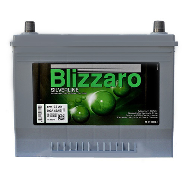 Аккумулятор Blizzaro Silverline Asia (D26) 72Ah JR+ 600A - изображение 1