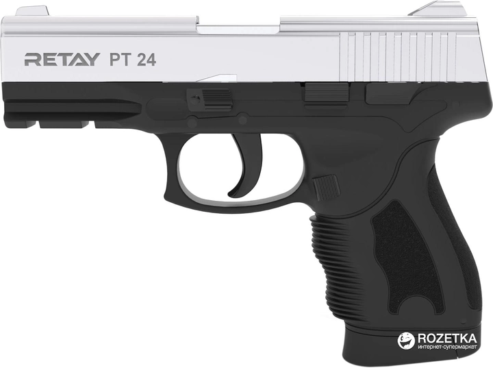 Стартовий пістолет Retay PT 24 9 мм Nickel/Black (11950339) - зображення 1