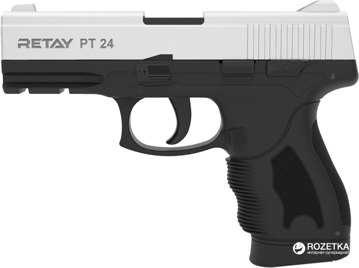 Стартовий пістолет Retay PT 24 9 мм Chrome/Black (11950338) - зображення 1
