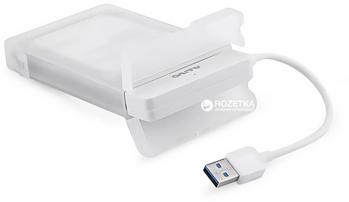 Адаптер Maiwo для подключения HDD/SSD 2.5" SATA к USB3.0 + контейнер защитный для HDD 2.5" (K104-U3S white) - Фото 5 Адаптер Maiwo для подключения HDD/SSD 2.5" SATA к USB3.0 + контейнер защитный для HDD 2.5" (K104-U3S white) - изображение 5