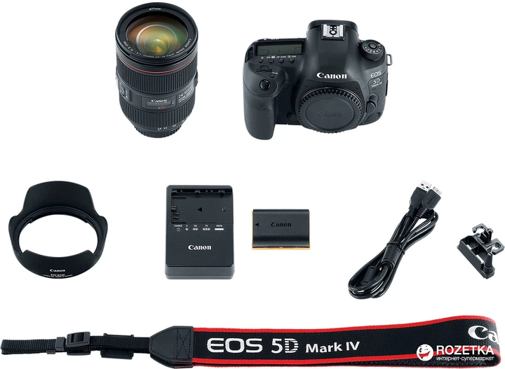 Фотоаппарат Canon EOS 5D Mark IV 24-105 L IS II USM Kit Black (1483C030) - изображение 13