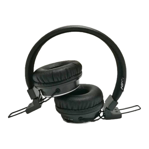 Бездротові Bluetooth навушники 4в1 NIA Q8-851S з МР3 black - зображення 4