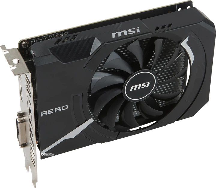 Видеокарта MSI PCI-Ex GeForce GTX 1050 Ti Aero ITX OCV1 4GB GDDR5