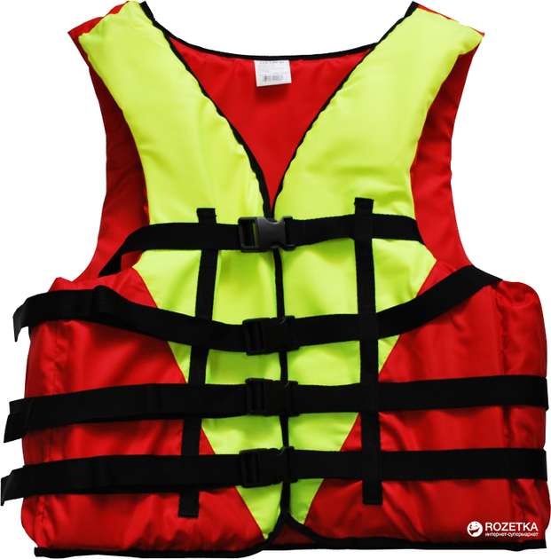 Жилет страховочный Champion 110+ кг Red-Yellow (А00084) – фото, отзывы ...