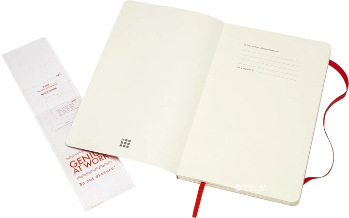 Записная книга Moleskine Classic 13 х 21 см 192 страницы в клетку Красная Мягкая обложка (8055002854641) - Фото 5 Записная книга Moleskine Classic 13 х 21 см 192 страницы в клетку Красная Мягкая обложка (8055002854641) - изображение 5