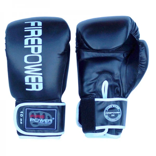 Боксерские перчатки FirePower FPBGА11 (10oz) Черные - изображение 4
