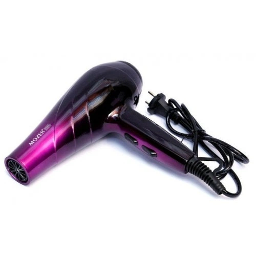 Профессиональный фен MOZER MZ-5917 4000W Черный с фиолетовый (168993З08) - Фото 2 Профессиональный фен MOZER MZ-5917 4000W Черный с фиолетовый (168993З08) - изображение 2