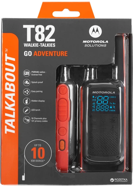 Radiotelefon Motorola Talkabout T82 Twin Pack & Chgr WE (B8P00811EDRMAW) - obraz 8