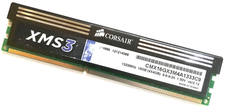 Игровая оперативная память Corsair DDR3 4Gb 1333MHz PC3 10600U 2R8