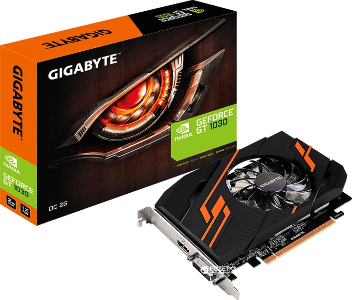 Видеокарта Gigabyte PCI-Ex GeForce GT 1030 OC 2GB GDDR5 (64bit