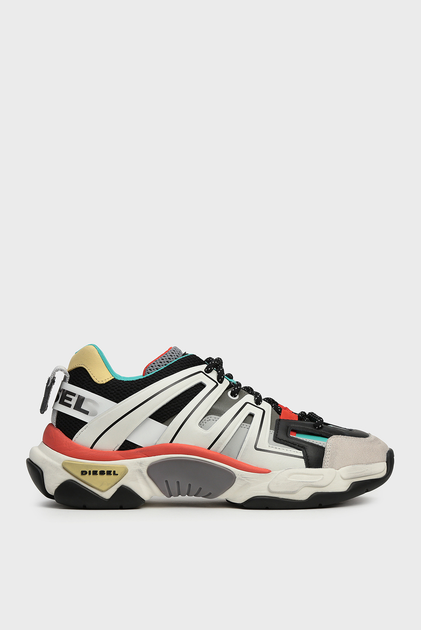 diesel skipper leather sneaker