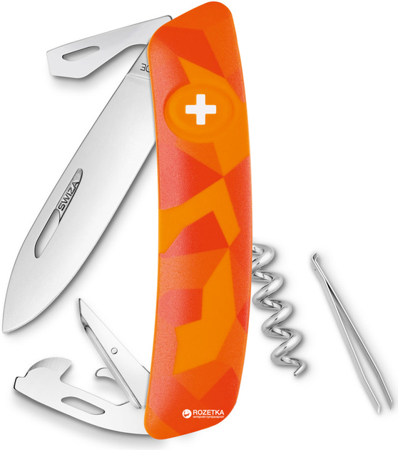 Швейцарський ніж Swiza C03 Luceo Orange (KNI.0030.2070) - зображення 1