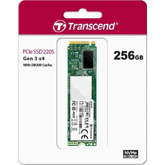 SSD накопитель Transcend MTE220S NVMe M.2-2280 PCle 256GB (TS256GMTE220S) - Фото 3 SSD накопитель Transcend MTE220S NVMe M.2-2280 PCle 256GB (TS256GMTE220S) - изображение 3