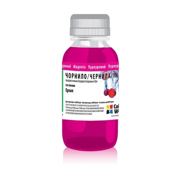 Чернила ColorWay Epson SC 67/87/79/91/T26 200мл Magenta (CW-EW400M02) - Фото 1 Чернила ColorWay Epson SC 67/87/79/91/T26 200мл Magenta (CW-EW400M02) - изображение 1