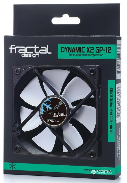 Кулер Fractal Design Dynamic X2 GP-12 Black-White (FD-FAN-DYN-X2-GP12-WT) - изображение 2