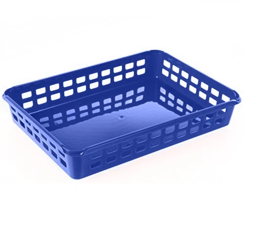 Корзинка пластиковая А4 Heidrun Baskets, 35*25*6см Синяя (HDR-10964) - Фото 1 Корзинка пластиковая А4 Heidrun Baskets, 35*25*6см Синяя (HDR-10964) - изображение 1