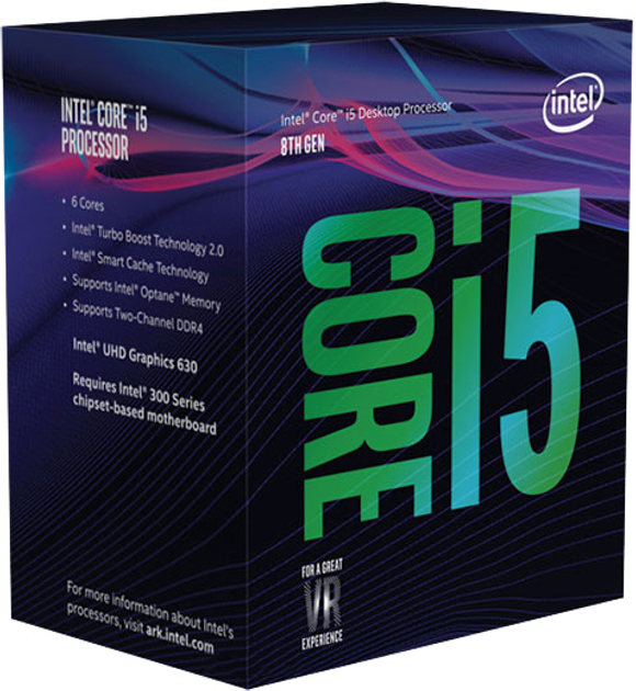 Процессор Intel Core i5-8400 2.8GHz/8GT/s/9MB (BX80684I58400) s1151 BOX ...