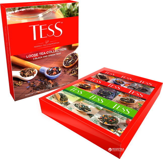 Набір чаю листового TESS Loose Tea Collection 9 видів 355 г (4823096800271) - зображення 1