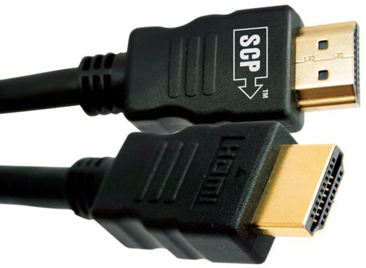 Кабель SCP 944E-3 HDMI to HDMI 0.9 м UltraHD 4K Black PVC (SCP944E-3) - зображення 1
