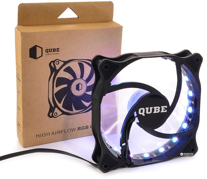 Вентилятор QUBE RGB Aura (QB-RGB-120-18) - Фото 5 Вентилятор QUBE RGB Aura (QB-RGB-120-18) - изображение 5