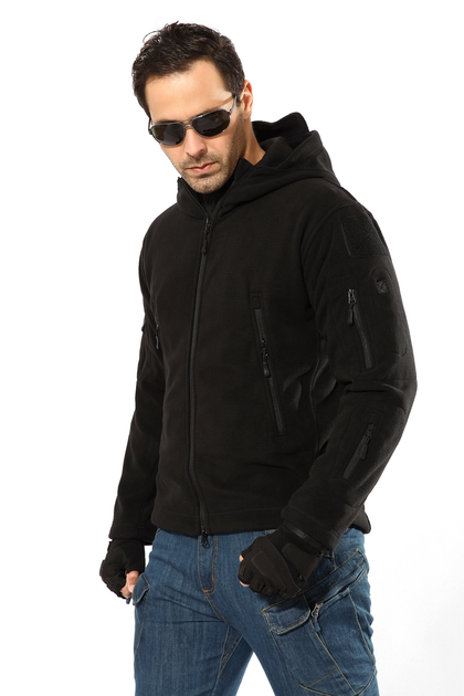 Тактична флісова куртка/кофта Pave Hawk black L Pave Hawk (new_69139) - изображение 2