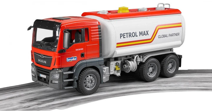 Іграшка Bruder Паливовоз MAN TGS М1:16 (03775) (955555916452715) - Уцінка - зображення 3