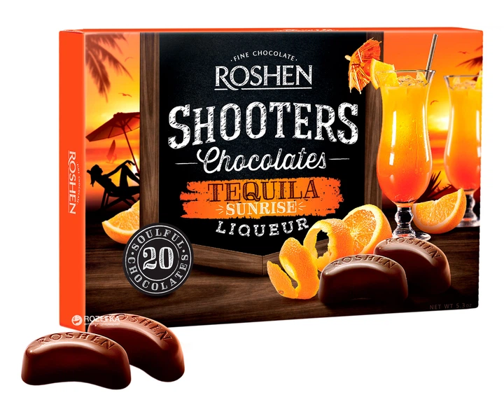 Конфеты Roshen Shooters текила санрайз 150 г (4823077619236